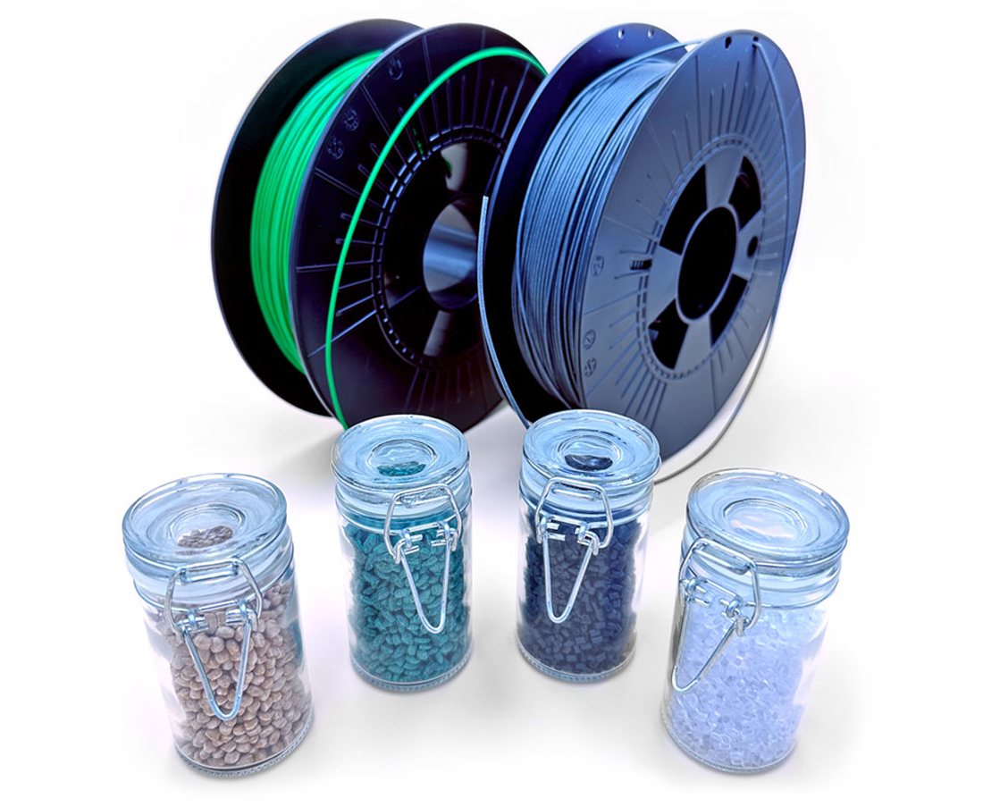 Termoplaster vi använder i 3D-print: PLA, PET-G, PA och ABS